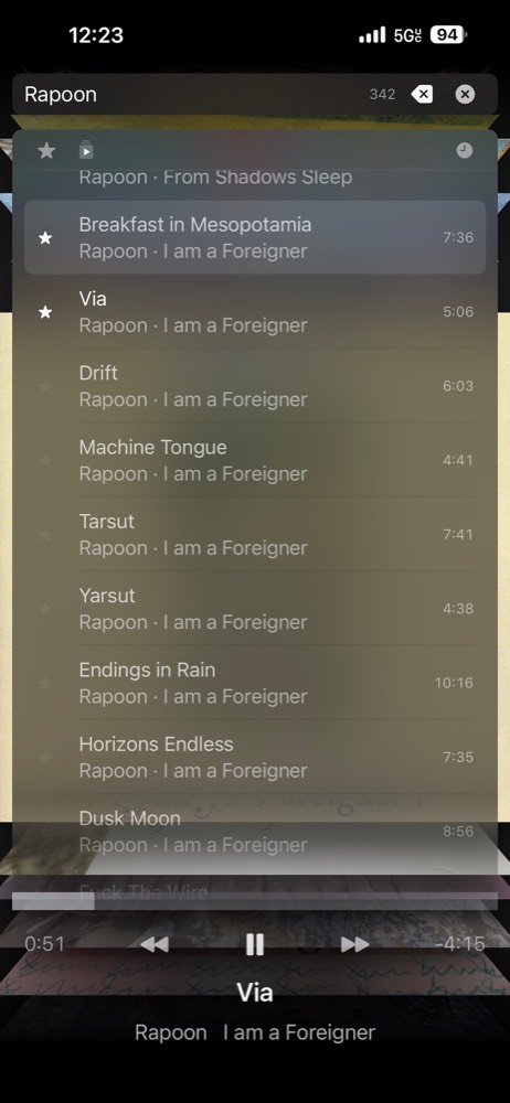 listen search and playback on iOS